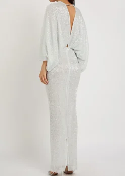 Paradiso sequin-embellished stretch-mesh gown