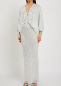Paradiso sequin-embellished stretch-mesh gown