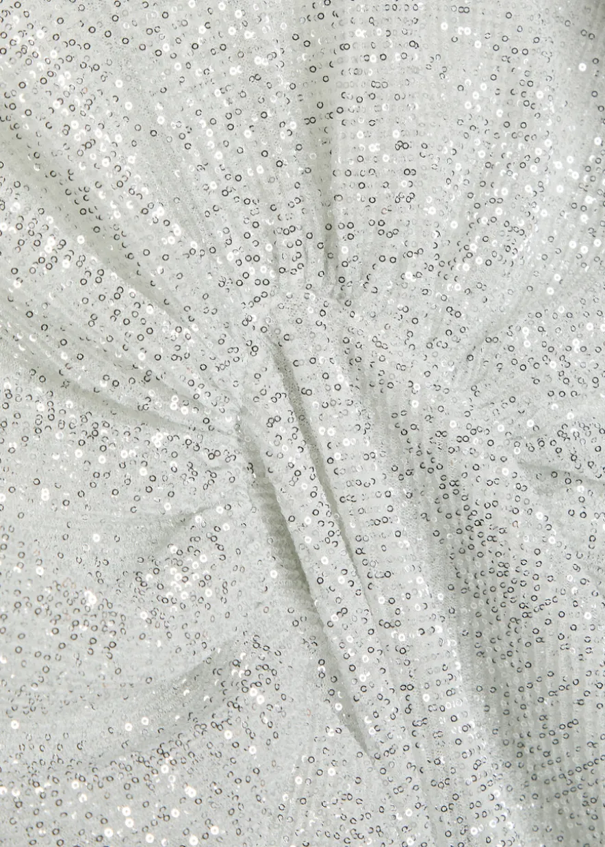 Paradiso sequin-embellished stretch-mesh gown