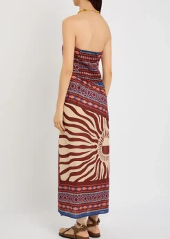 Paraiso Agreste printed cotton maxi dress
