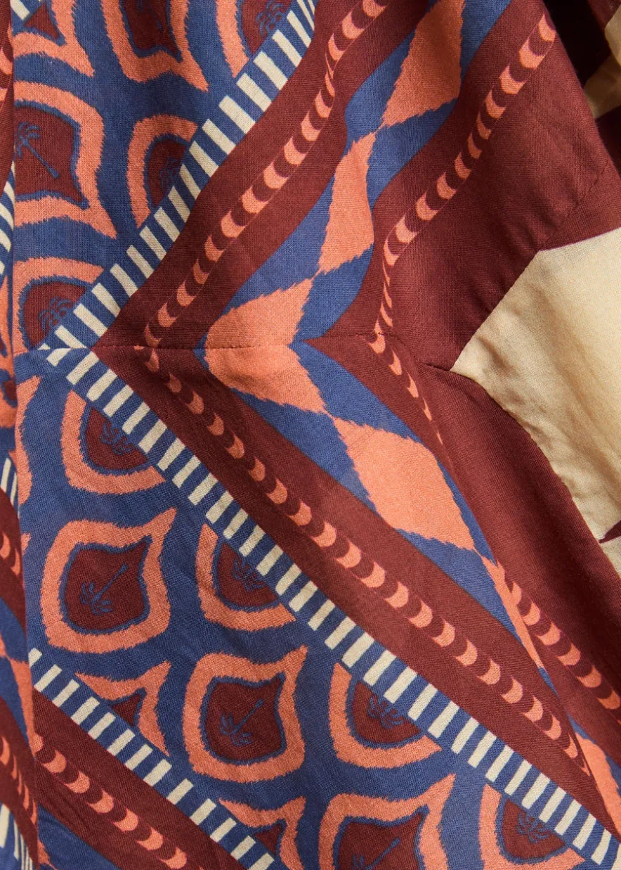 Paraiso Agreste printed cotton maxi dress
