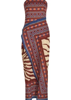 Paraiso Agreste printed cotton maxi dress