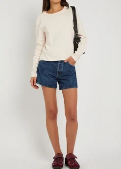 Parker distressed denim shorts