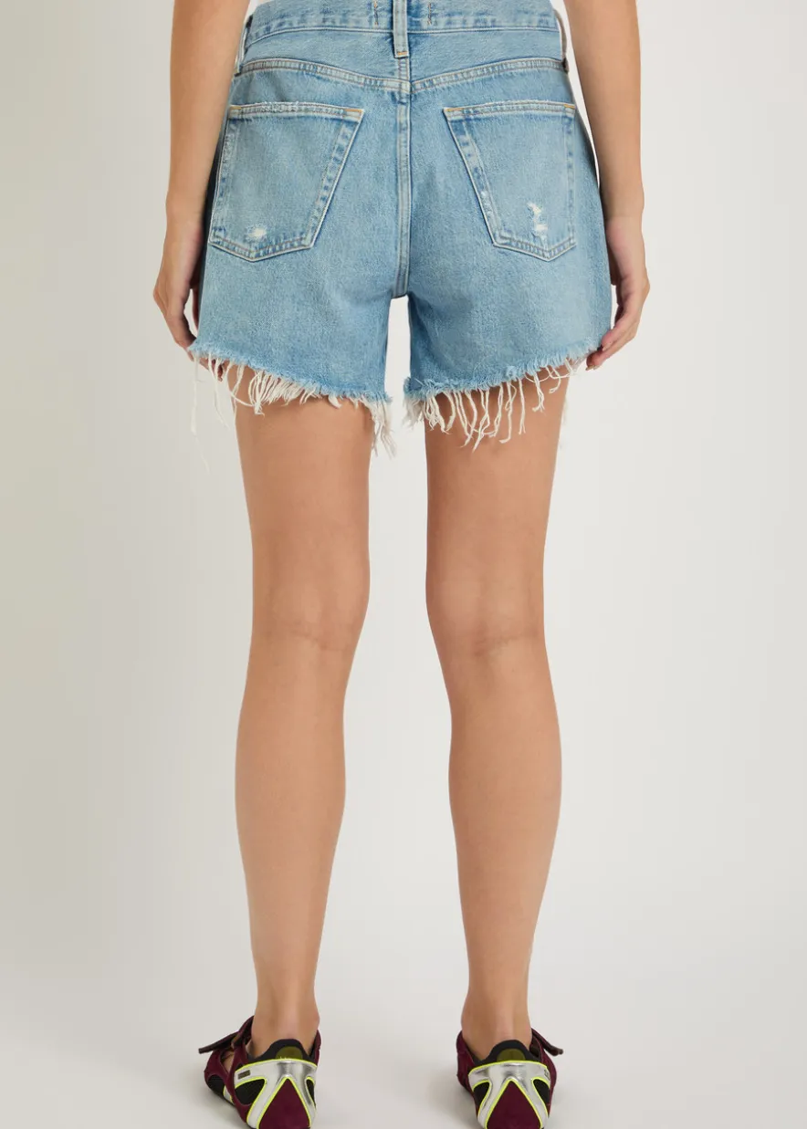 Parker distressed denim shorts