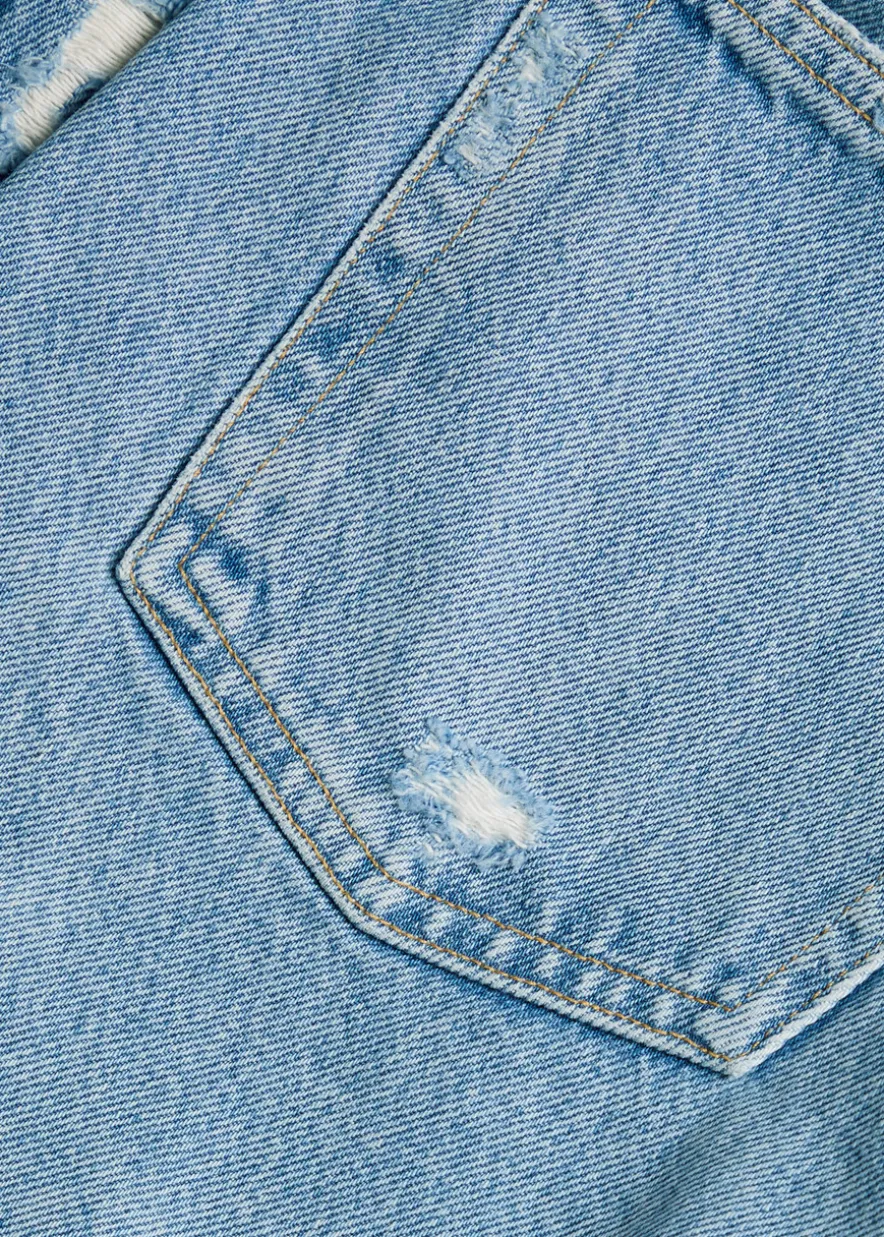 Parker distressed denim shorts