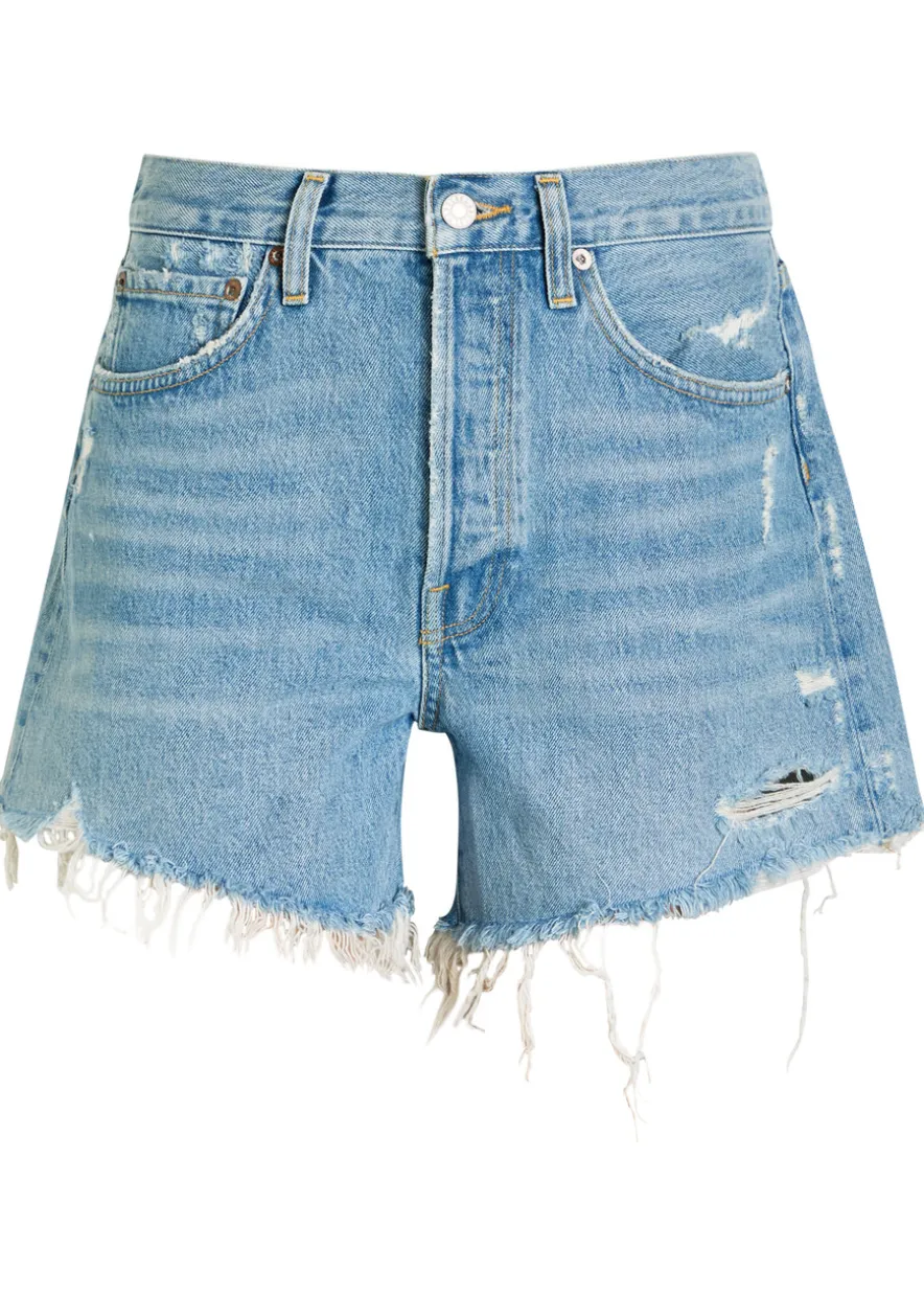 Parker distressed denim shorts