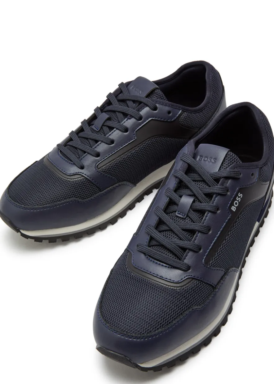 Parkour panelled mesh sneakers