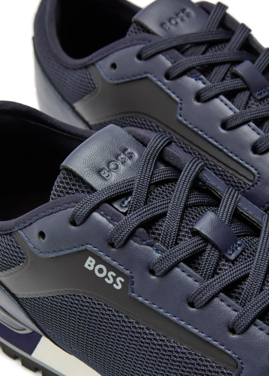 Parkour panelled mesh sneakers