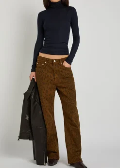 Pascale turtleneck stretch-lyocell top