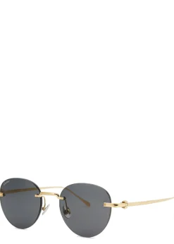 Pasha De Cartier gold-tone titanium sunglasses