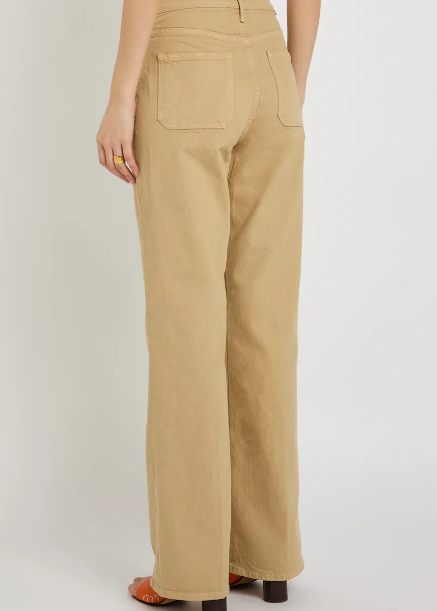 Patch Pocket Brooke wide-leg stretch-denim jeans