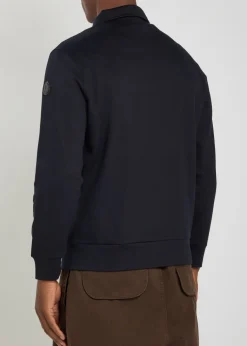Patch pocket cotton-blend sweatshirt