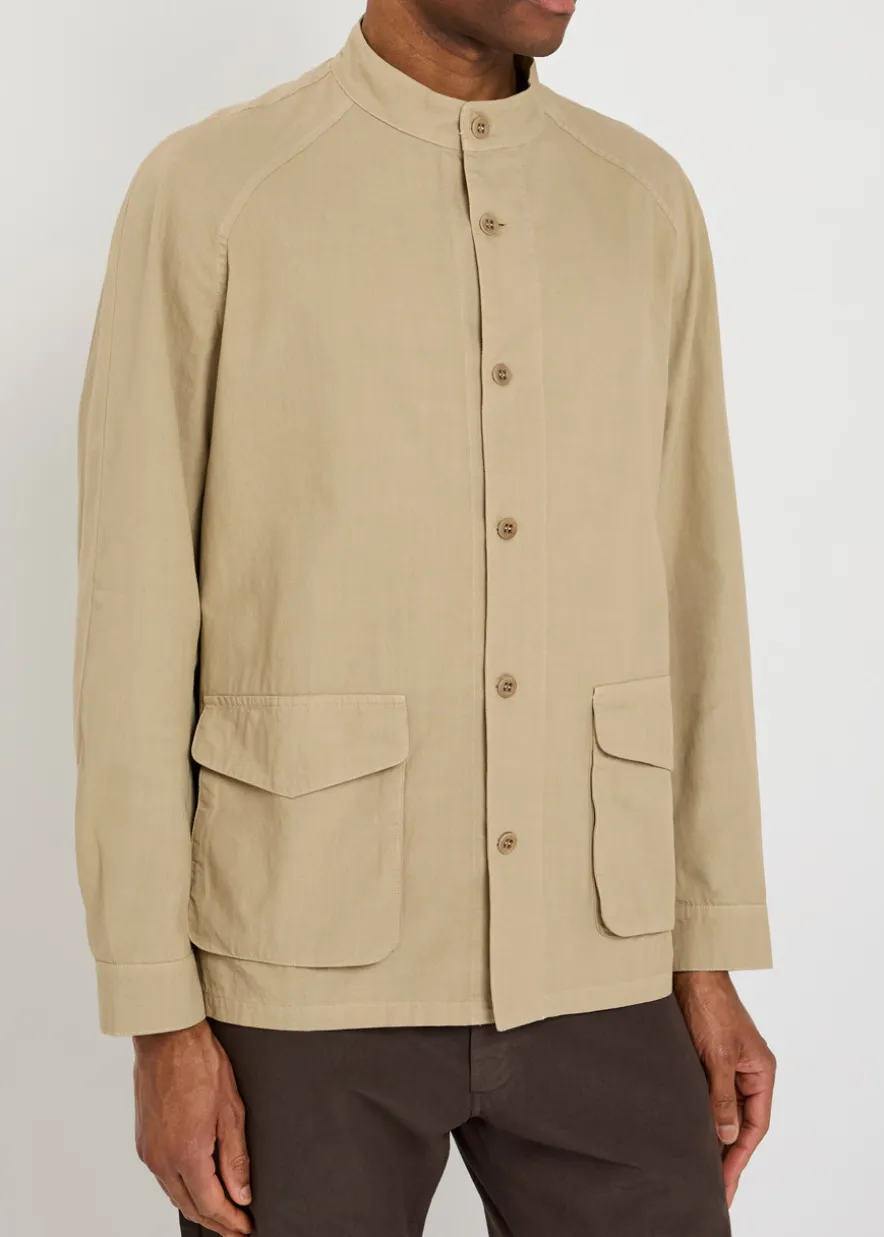 Patch pocket cotton shirt