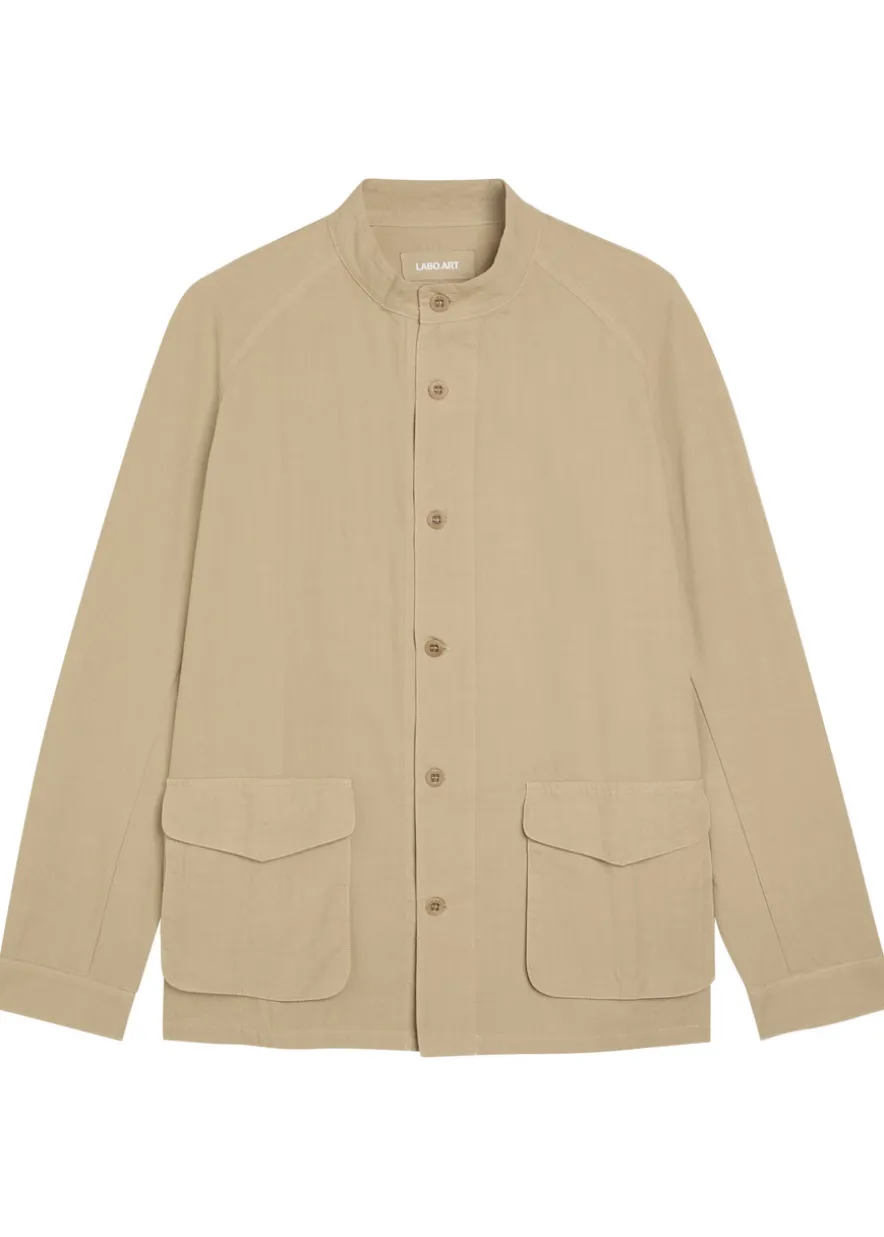 Patch pocket cotton shirt