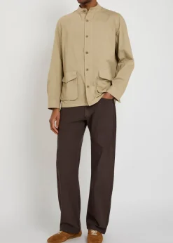 Patch pocket cotton shirt