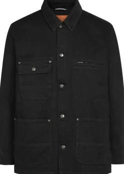 Patch pocket denim jacket