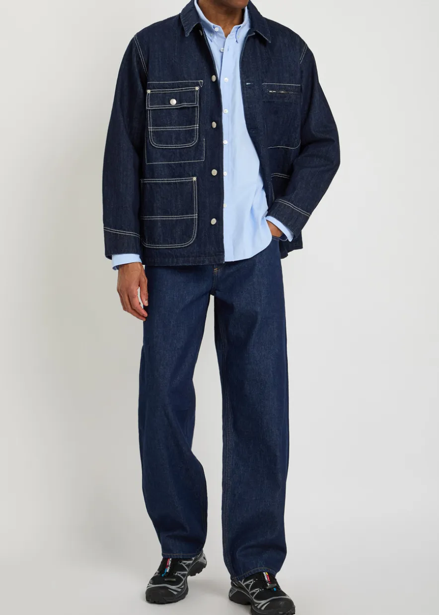 Patch pocket denim jacket