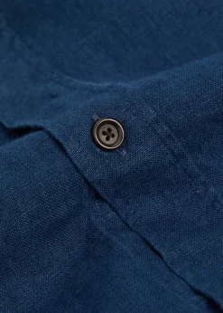 Patch pocket linen shirt