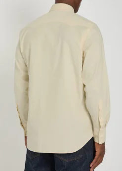 Patch pockets corduroy overshirt