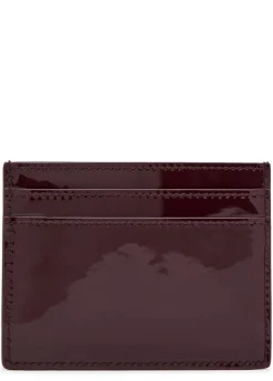 Patent leather card holder
