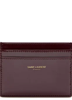 Patent leather card holder