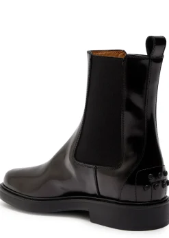 Patent leather Chelsea boots