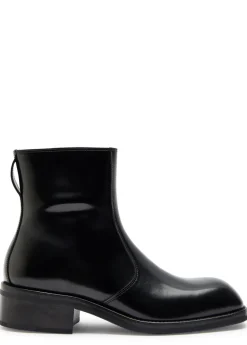 Patent leather Chelsea boots