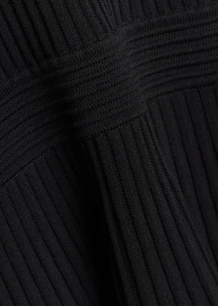 Patricia ribbed knit mini polo dress