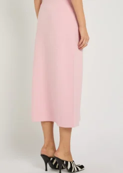 Patri wool-blend midi skirt