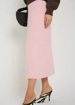 Patri wool-blend midi skirt