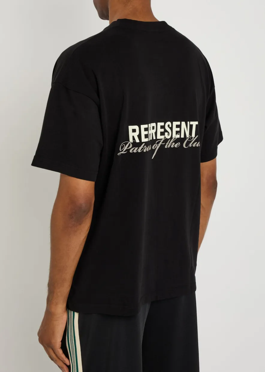 Patron of The Club printed cotton T-shirt
