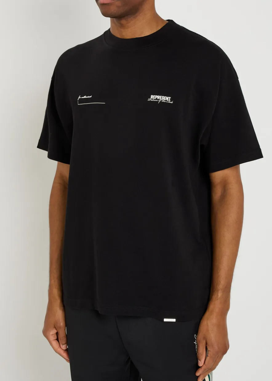 Patron of The Club printed cotton T-shirt