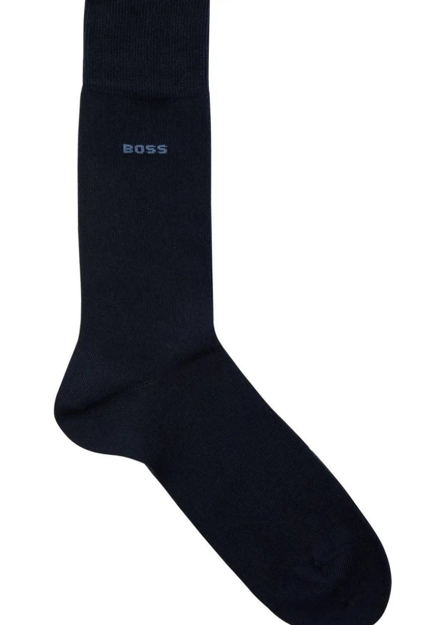 Patterned cotton-blend socks - set of two