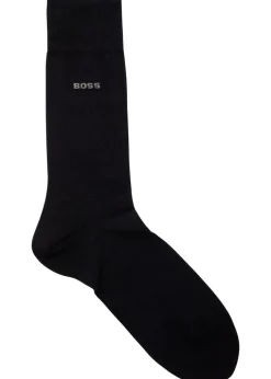 Patterned cotton-blend socks - set of two