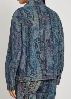 Patterned denim jacket