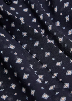 Patterned silk blouse