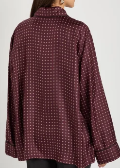 Patterned silk shirt