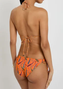 Patterned triangle bikini
