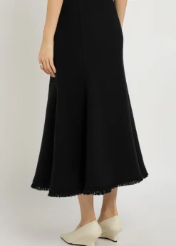 Patterson wool and cashmere-blend midi skirt