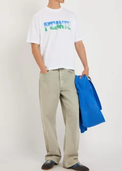 Peace printed cotton T-shirt