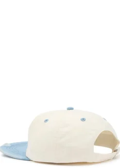 Peaks Crew embroidered cotton and denim cap