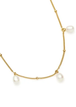 Pearl Baya 18kt gold-plated choker necklace