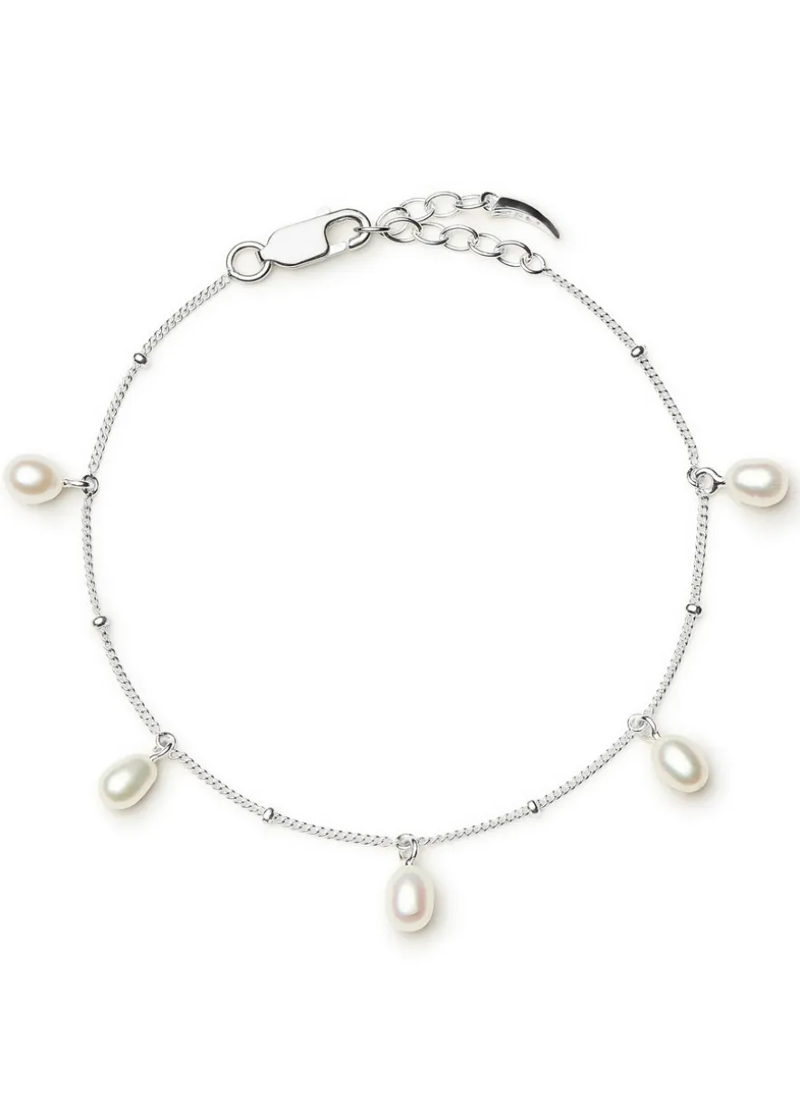 Pearl Baya silver-plated charm bracelet