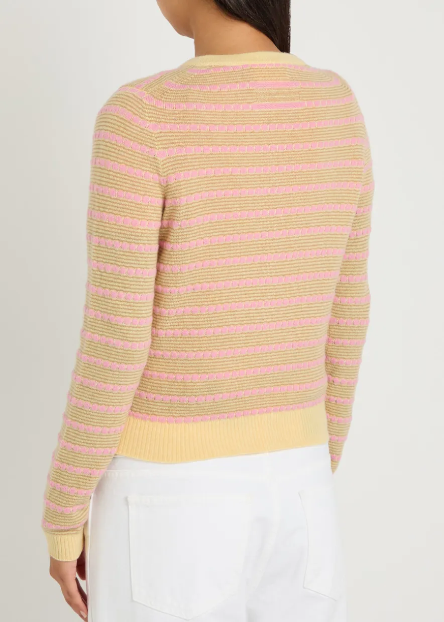 Pebble Jane striped cashmere cardigan