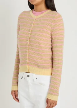 Pebble Jane striped cashmere cardigan
