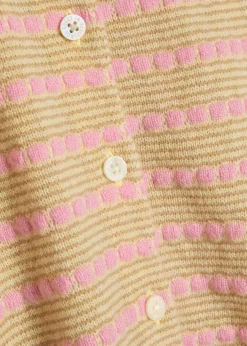 Pebble Jane striped cashmere cardigan