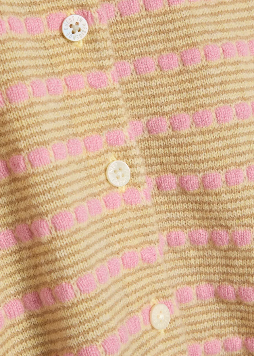 Pebble Jane striped cashmere cardigan
