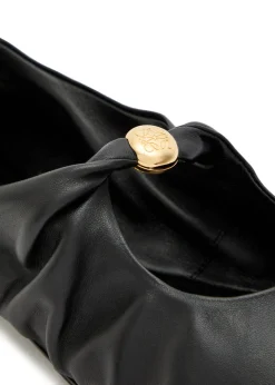 Pebble leather ballet flats
