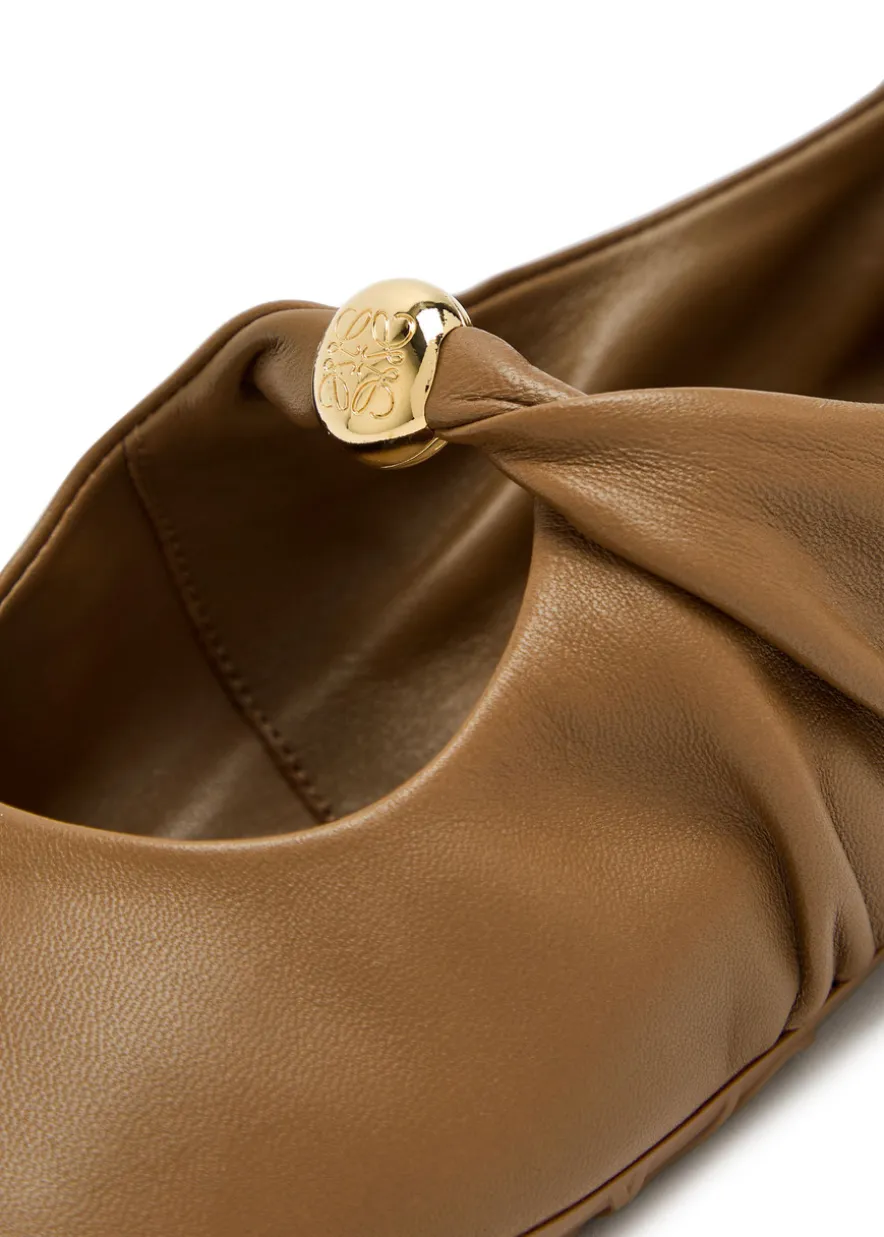 Pebble leather ballet flats