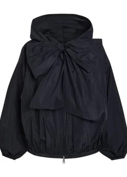 Pecher bow-effect hooded shell jacket